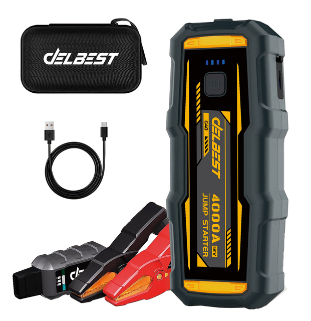12V 20000mAh High Power Jump Starter Battery Booster Multi-Function Portable Lithium Car Jump Starter 2000a Peak Power Bank