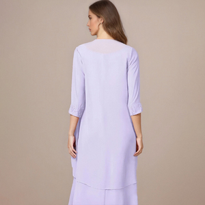 TEENYEE Designer Mère de la Mariée <span class=keywords><strong>Veste</strong></span> En Mousseline De Soie Étole Élégant Cape De Mariée Manchette Perlée Boléro <span class=keywords><strong>Veste</strong></span> De <span class=keywords><strong>Mariage</strong></span> - Product Image 3