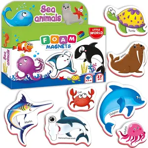 custom sea animal foam magnet toddler educational toy fridge magnet