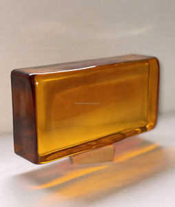 Briques de verre solides et creuses 50*100*200mm Multicolores Teintées Teintées Blocs de verre à fusion à chaud pour la décoration de la maison Cuisine Salon - Product Image 3