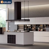 KELEN 2026 Fournisseur d'armoires de cuisine, îlot modulaire en quartz, mobilier extérieur moderne en bois, armoire de cuisine blanche