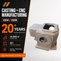 Casing Gearbox Besi Cor HT250, Pengecoran Pasir yang Diperkuat dengan Dudukan Bantalan yang Dibor CNC untuk Peralatan Transmisi