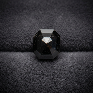 Diamant de laboratoire 0,49 ct taille Asscher, couleur sel et poivre, excellente taille, clarté VS2, pierre libre pour la fabrication de bijoux - Product Image 2