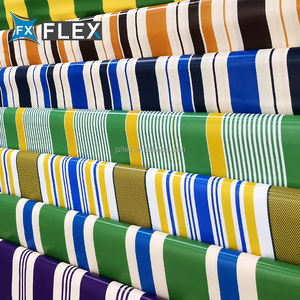 JS กันสาดลายทางพีวีซีกันน้ำกันไฟกันน้ำกันการฉีกขาดผ้าใบกันน้ำป้องกันแสงแดดเคลือบด้วยเทคนิคนอนวูฟเวน - Product Image 4