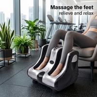 Masseur de pieds et de mollets automatique avec fonction de chaleur, machine de beauté des jambes pour la relaxation des pieds, utilisation à domicile