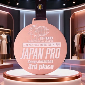 Médailles de finisseur de marathon en laiton personnalisées, plaquées or, moulées sous pression, récompenses sportives en gros - Product Image 4