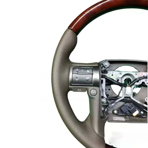Volant de voiture en cuir et bois de qualité supérieure, <span class=keywords><strong>prix</strong></span> de gros usine, pour Lexus GX460 - Product Image 3