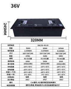 Batterie lithium-ion Lifepo4 36v 48v 72v 100ah 150ah pour voiturette de golf <span class=keywords><strong>Club</strong></span> Car - Product Image 3
