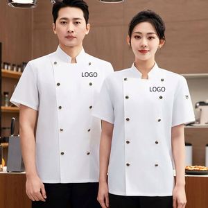 เสื้อเชฟครัวโรงแรม ดีไซน์ใหม่ล่าสุด ชุดทำงานแฟชั่นสำหรับงานจัดเลี้ยง ขายส่งเสื้อผ้าทำงานในครัว - Product Image 1