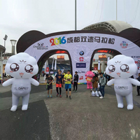 Personnalisation de dessins animés publicitaires gonflables, costume de mascotte gonflable personnalisé