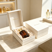 Boîte cadeau de luxe pour parfum, fabrication OEM en gros, boîte en carton rigide personnalisée avec fermeture magnétique, insert en satin, emballage cosmétique