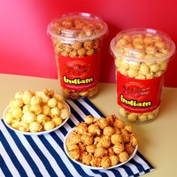 Popcorn sain et protéiné au goût crème, cuit au four. Support OEM, des échantillons gratuits peuvent être envoyés, sans gluten