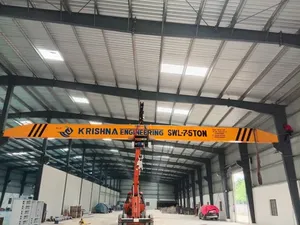 Grúa Móvil de Servicio Pesado Krishna Engineering con Capacidad de 5 Toneladas |   Grúa Hidráulica Montada en Camión |   Pluma de elevación industrial de acero - Product Image 4