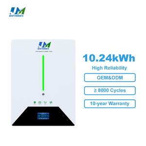 Système solaire avec batterie lithium-ion JM 51.2V Wall Lifepo4 Split CAN 10.24KWh 10kW 200Ah - Product Image 1