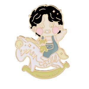 Broche de Metal Esmaltado con Diseño Innovador en 2D/3D, Aleación de Zinc, Niquelado Negro, Proceso de Grabado en Relieve - Product Image 6