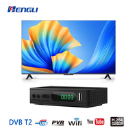 Decodificador de TV Digital DVB-T2 Full HD con WiFi ALI 802.11n 2.4GHz FTA, Suministro de Fábrica