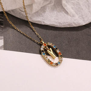 IGH uality 925 Sterling ililver ninitial etter eckashion IRCON irir925 ililver 26 Alphabet orant eckecklace For IFT - Product Image 5