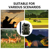 PR803 Cámara de Vigilancia para Exteriores 4G, 1296P, PIR, para Animales, Mascotas, Cámara de Seguimiento, 60MP, Visión Nocturna Infrarroja, Cámara de Caza para el Cuidado de Bebés y Mascotas