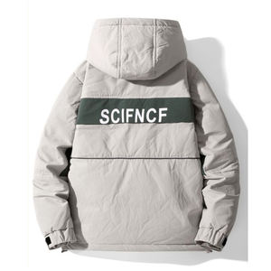 Manteau court d'hiver élégant pour homme, en duvet de canard blanc, avec des détails épaissis et fermeture éclair, pour garçons - Product Image 5