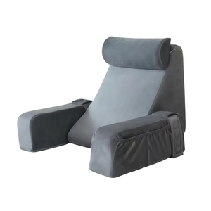 Ergonomic Reading Pillow with Armrests Wedge Shape <strong>for</strong> <strong>Back</strong> <strong>Support</strong> Comfortable Bed Sofa <strong>Chair</strong> Office Use and Relaxation - Product Image 2