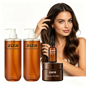 ZLZR Paraben Free Sulphate Free Salon Herbal Rosemary Biotin Frizzy Hair Growth Red Onion Cream <b>Shampoo</b> & Conditioner Set - Product Image 5