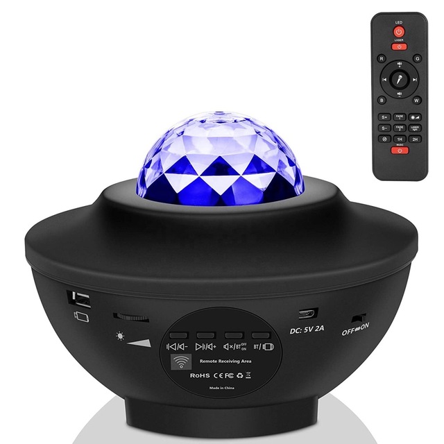 [Dropshipping ]Wupro Starry Galaxy Projector Dynamic Music Night Light Star Projector galaxy Projector
