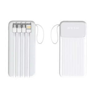Nouvelle Arrivée 2025 – Power Bank Chargeur Rapide PD20W 20000mAh Portable pour Téléphone Portable avec Câbles Intégrés, Écran LED, Sortie USB 10W - Product Image 4