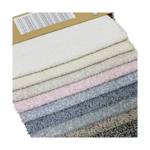 Cổ điển chất lượng cao vòng lặp nhung cừu len nhìn 600gsm Heavyweight boucle sofa vải cho đồ nội thất dệt