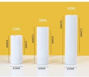 Étiquette de logo personnalisé 15ml 30ml <span class=keywords><strong>50ml</strong></span> flacon de sérum à pompe sans air crème pour le corps cosmétique gris blanc contenant hermétique pour les soins de beauté - Product Image 5