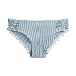 Mutandine da <span class=keywords><strong>Donna</strong></span> <span class=keywords><strong>Taglie</strong></span> <span class=keywords><strong>Forti</strong></span> in Cotone a Costine, Copertura Totale, Senza Cuciture, Vita Bassa, Sexy con Pizzo, Slip Sportivi - Product Image 6