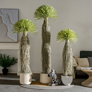 Arbre artificiel en dracaena vert en gros, plante en plastique, décoration d'intérieur, arbre en dracaena en plastique de haute qualité - Product Image 4