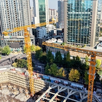 Grue à tour autoportante DAHAN QTZ500-8530 de 25 tonnes, longueur de bras de 85 m, moment de levage de 500 t.m, hauteur maximale de 350 m, haute efficacité, en promotion