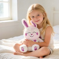 Fabricant de jouets en peluche personnalisés pour enfants, animaux en peluche, lapins mignons, poupées douces pour enfants, 10 cm, service personnalisé