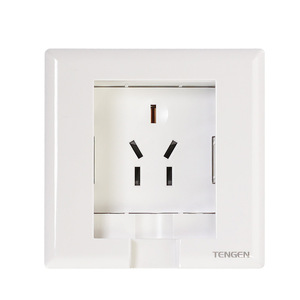 Enchufe de Pared Tengen de 86 mm con 1 Salida y Conexión a Tierra Estándar para Uso en Interiores - Product Image 3