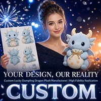 OEM ODM Maßgefertigter Glücksbringer Drachen-Plüschtier Schlüsselanhänger Maskottchen Werbegeschenk für Neujahr Logo CPC Festliches Geschenk Weiches Spielzeug
