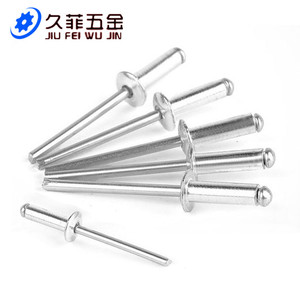 Remaches ciegos de aluminio Hong Ting M3.2 M4 M5 M6 con cabeza de botón, brillantes, sin recubrimiento, para uniones de mortaja y espiga - Product Image 2