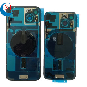 Pièces de réparation de téléphone portable Couvercle en verre de porte de batterie arrière avec câble flexible de lampe de poche NFC pour étui iPhone 16 Pro avec objectif de caméra - Product Image 4