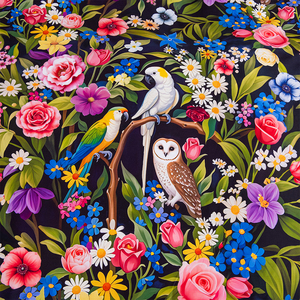 Parure de <span class=keywords><strong>lit</strong></span> en coton <span class=keywords><strong>imprimé</strong></span> d'animaux de la <span class=keywords><strong>jungle</strong></span> et de fleurs, draps en coton doux et luxueux, ensemble de housse de couette, taille king - Product Image 5