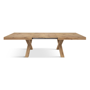 โต๊ะรับประทานอาหารแบบขยายได้ รุ่น Rustic Oak ขนาด 160x90 ซม. ฐาน MDF หน้าเมลามีน สำหรับใช้ภายใน - Product Image 3
