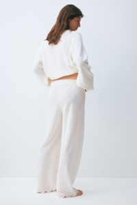 <span class=keywords><strong>Pantalon</strong></span> <span class=keywords><strong>de</strong></span> <span class=keywords><strong>grossesse</strong></span> décontracté <span class=keywords><strong>taille</strong></span> haute à couleur unie, coupe <span class=keywords><strong>basse</strong></span> festonnée, respirant, à enfiler - Product Image 5
