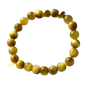 Pulsera de Cuentas de Ojo de Tigre Natural, Pulsera Elástica de Cristal de Ojo de Tigre Genuino, Pulsera Curativa de Piedras Preciosas Hecha a Mano - Product Image 1