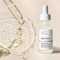 Sérum hydratant multi-niveaux à l'acide hyaluronique biologique 2% B5, marque privée, OEM, pour une peau plus lisse et plus pleine, usage domestique