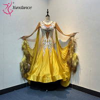 B-24075 personnalisé nouveau blackpool compétition robe de danse de salon haute qualité Chrisanne tissu robes de danse de salon à vendre