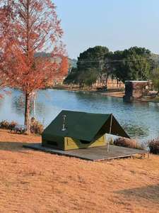 Nouveau Produit 6.3 m² Vert Coupe-Vent Portable Air Tente Gonflable <span class=keywords><strong>Camping</strong></span> Tente Extérieure 6 Personnes pour Voyage en Voiture - Product Image 2