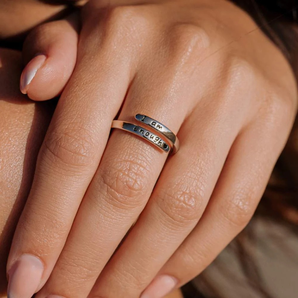 【ONE ENOUGH】送料・関税込★Hope Ring ONE ENOUGH】送料・関税込☆Hope Ring I Am Enough Ring – Hope