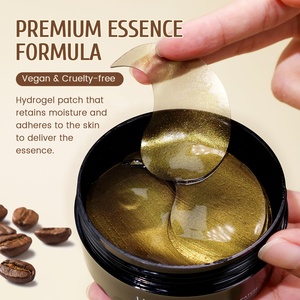 自有品牌黑眼圈袋浮肿皱纹眼罩贴片咖啡因胶原蛋白眼下贴片 - Product Image 5