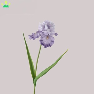 Fleurs d'<span class=keywords><strong>iris</strong></span> bleues artificielles, toucher réaliste, matériau PU, longue tige, pour la décoration de la maison, des hôtels, des mariages, des fêtes, du Nouvel An, des bars. - Product Image 4