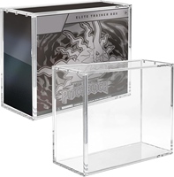 Boîte de présentation en acrylique transparent avec couvercle magnétique N52, anti-jaunissement 8 ans pour PTCG Elite Trainer Box