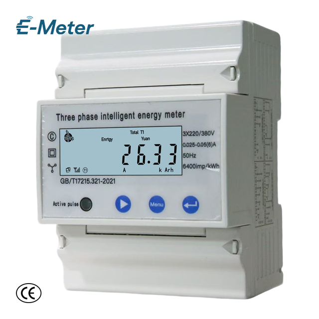 Premium Measurement Current Voltage Power Solar Photovoltaic 4P Multi Function DIN Rail Bi Directional Energy Meter