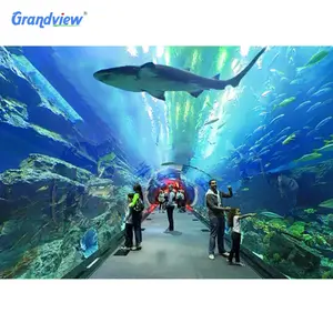 large plexiglass tunnel/acrylic tube aquarium fish tank